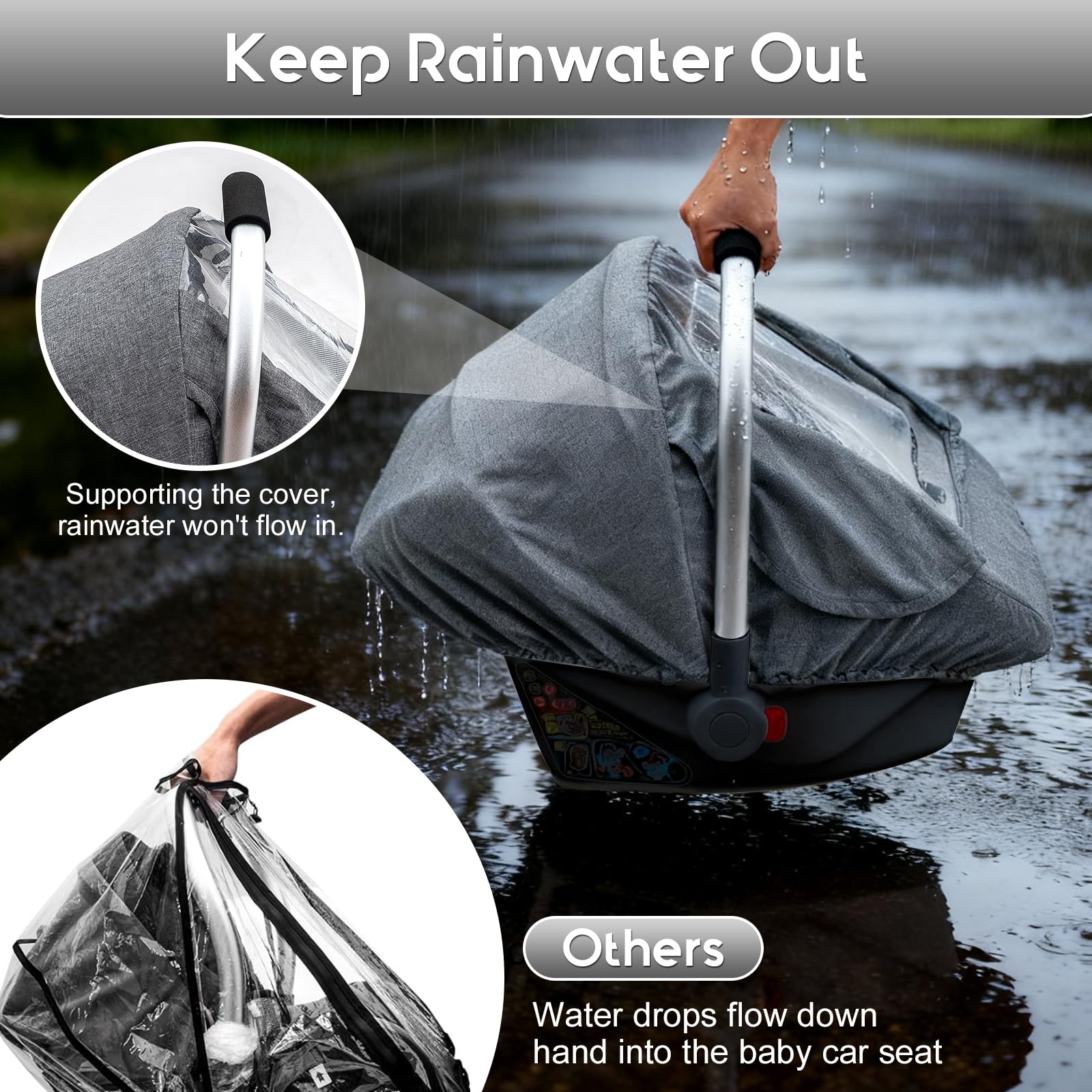 Kaseeous Universal fit covers most infant seats and strollers