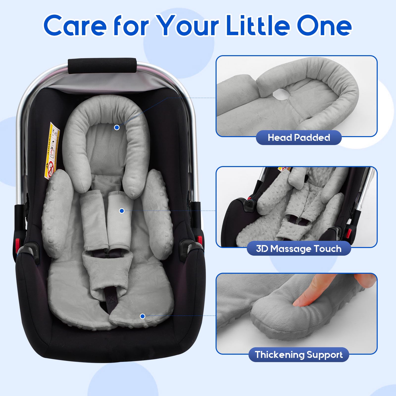 Kaseeous natural cotton filling keeps baby cool and comfy
