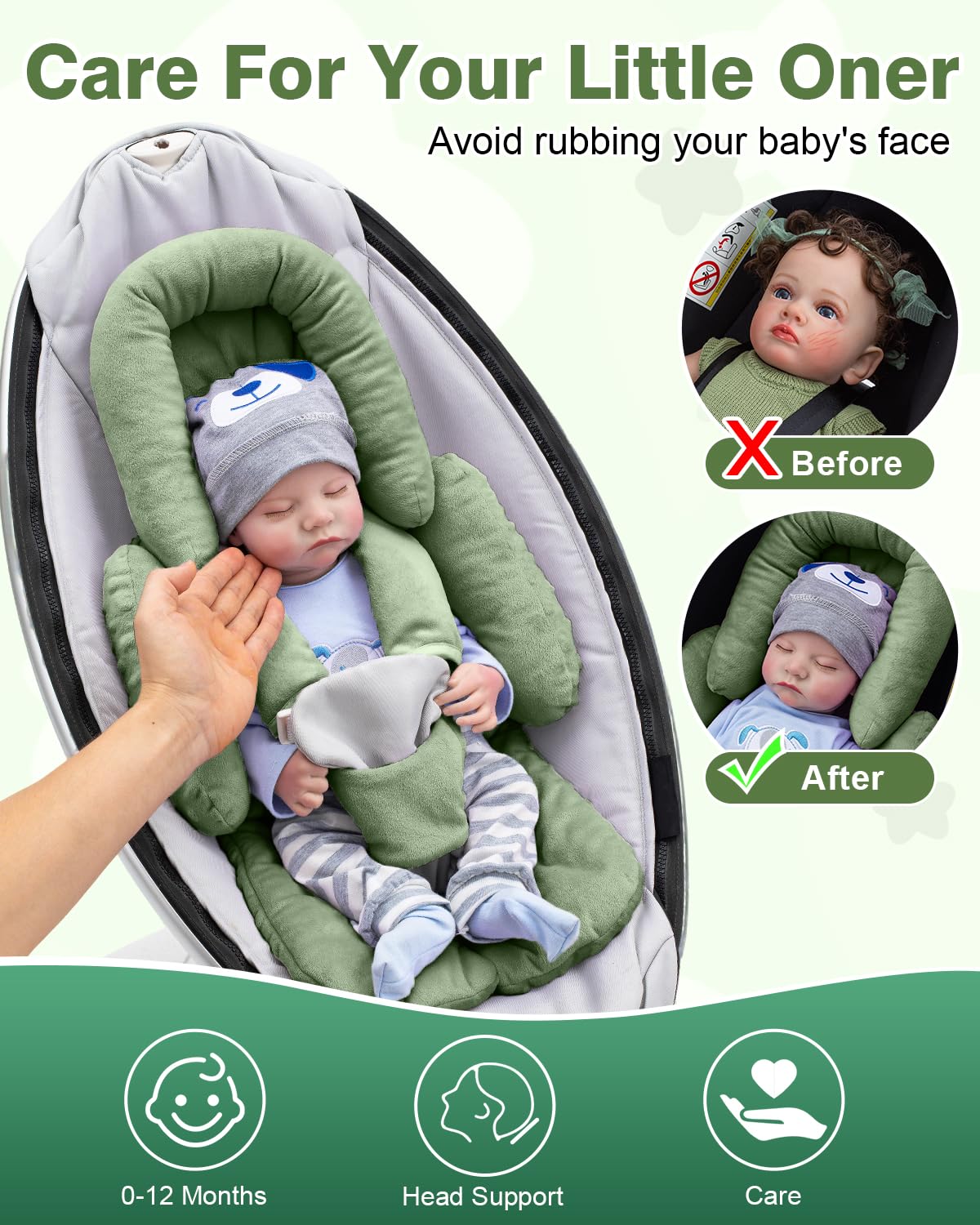 Kaseeous universal car-seat cushion compatibility demonstrates fit with 3- to 5-point harness systems.