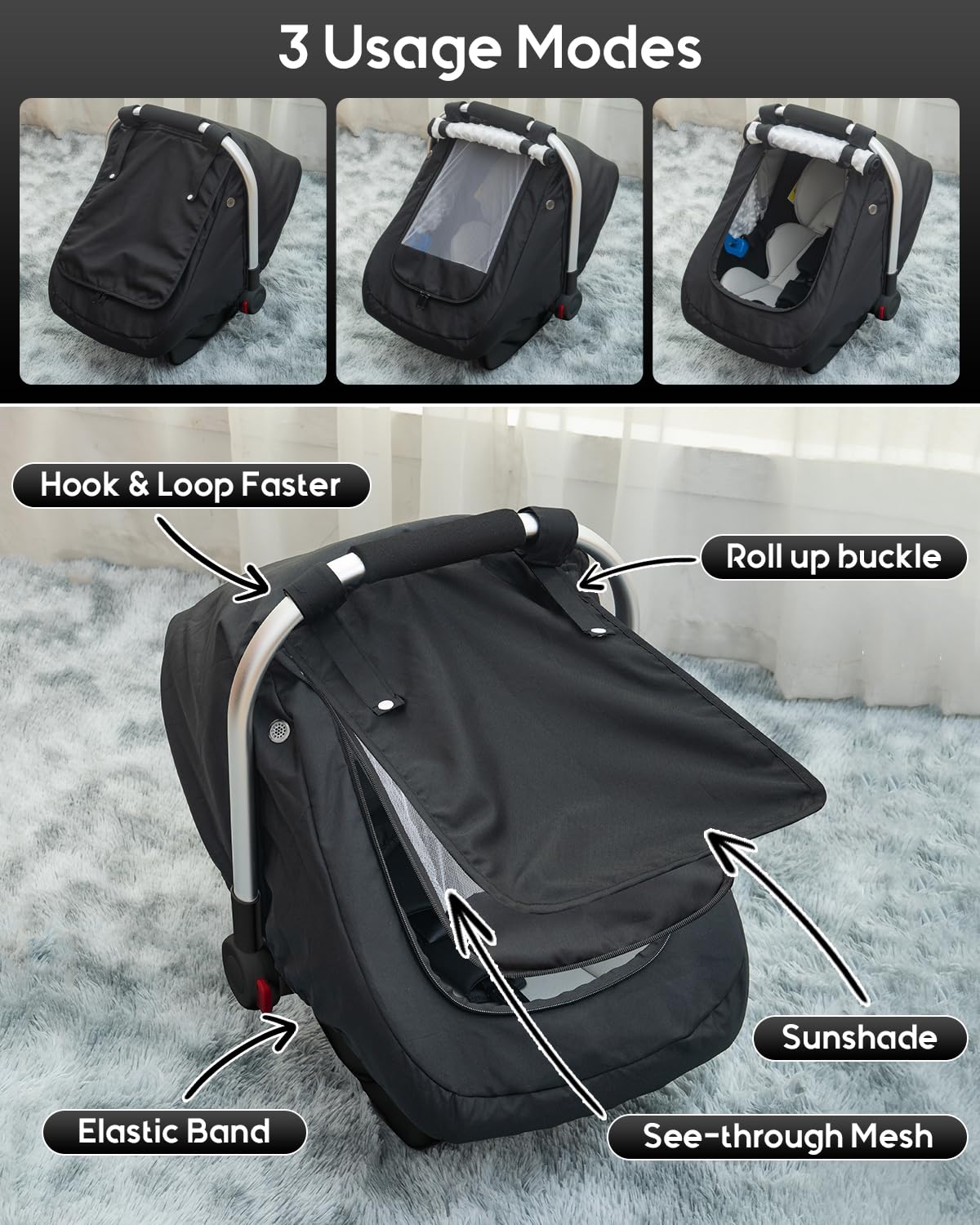 Kaseeous universal-fit in-use shot highlights secure hook-and-loop and elastic fit.