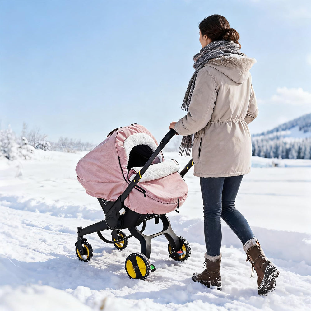 Kaseeous pink color adds gentle style while keeping baby protected