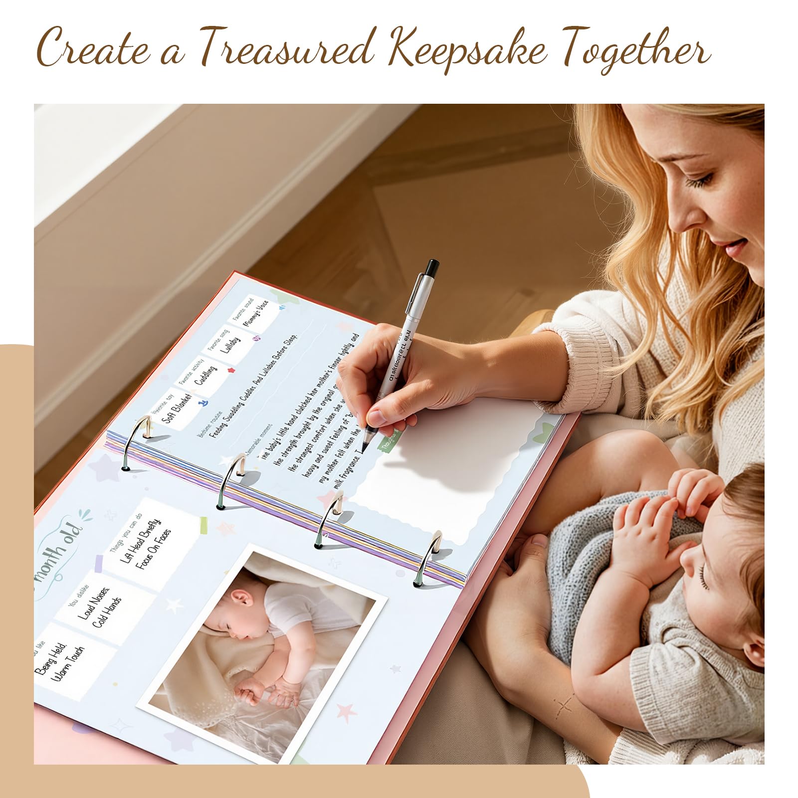 KASFALCI Ink pad and glue tape help attach photos and notes securely.