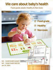 KAshack fruit-design placemats engage kids during meals.