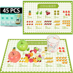 KAshack placemats with sticky back adhesive keep meals tidy.