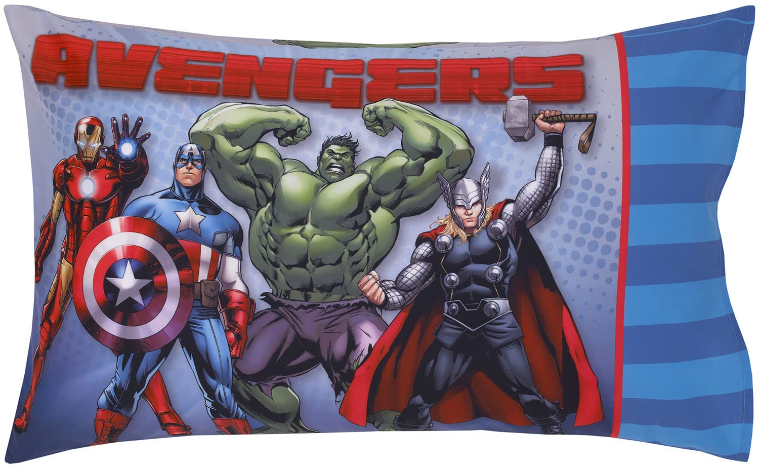KASIYLUX Avengers reversible pillowcase shows two looks