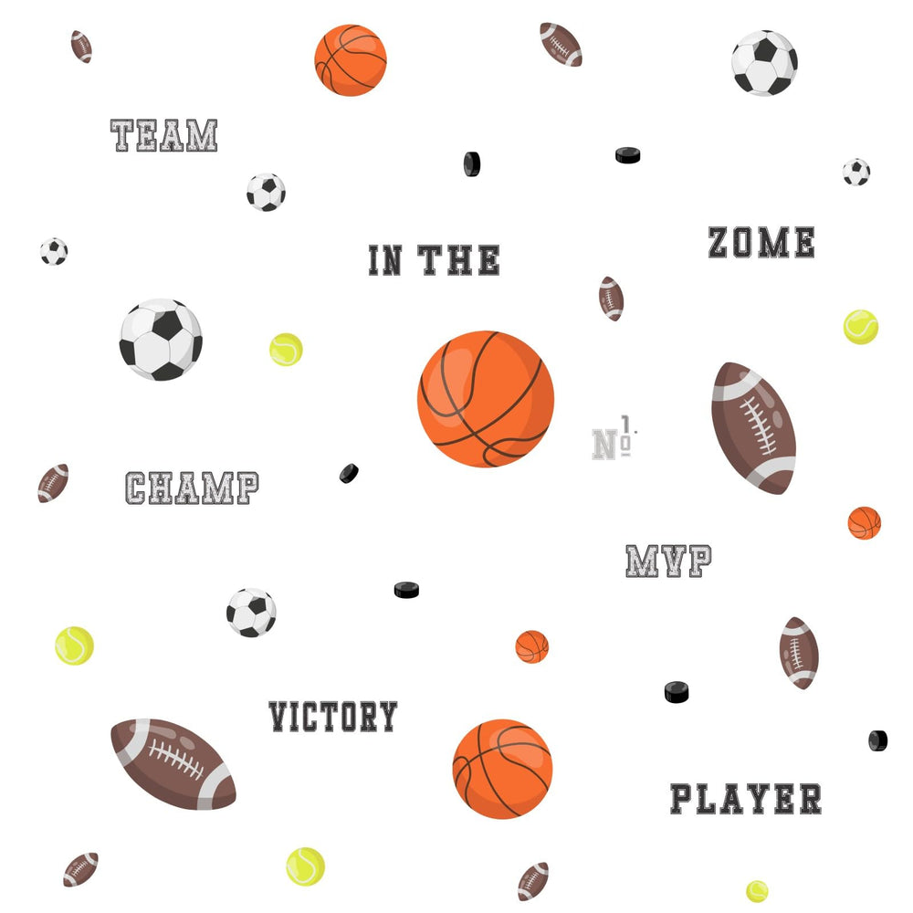 Kasubeso sports wall decals baseball ball energizes play areas and themed classrooms.
