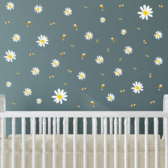 Kasubeso White Daisy and Bees set of 3 sheets enables flexible DIY layouts