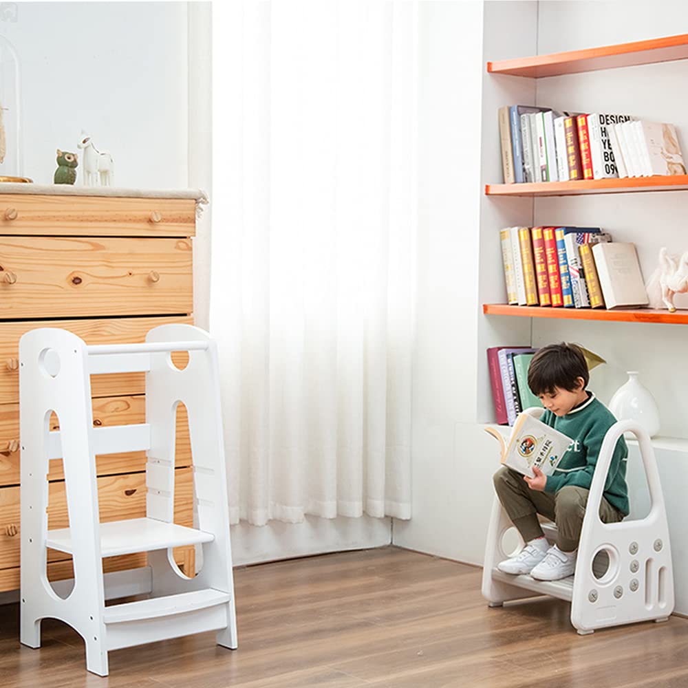 KATARUS step stool supports up to 150 lbs for versatile kid and parent use.