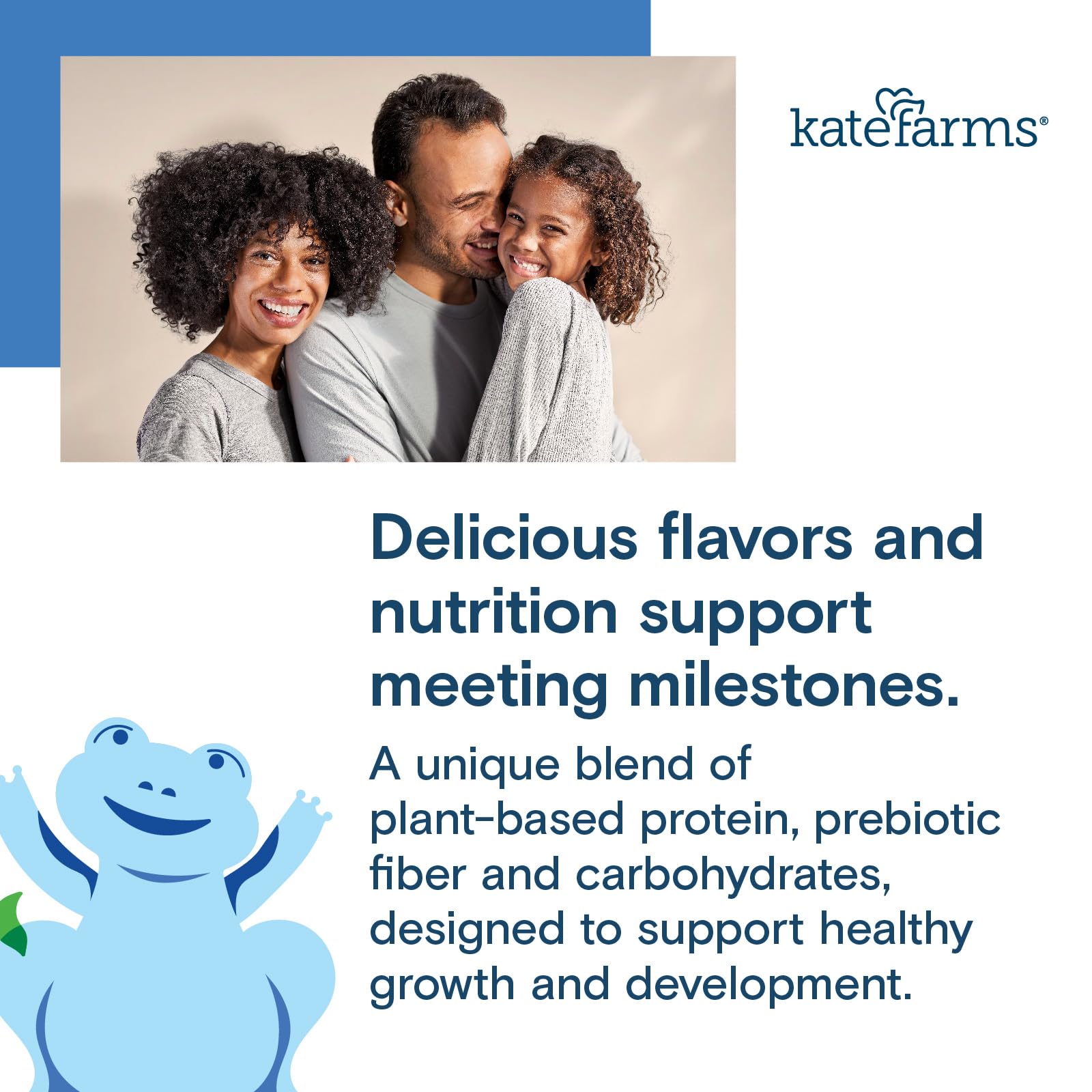 Kate Farms vanilla shake close-up reveals creamy texture and natural vanilla flavor.