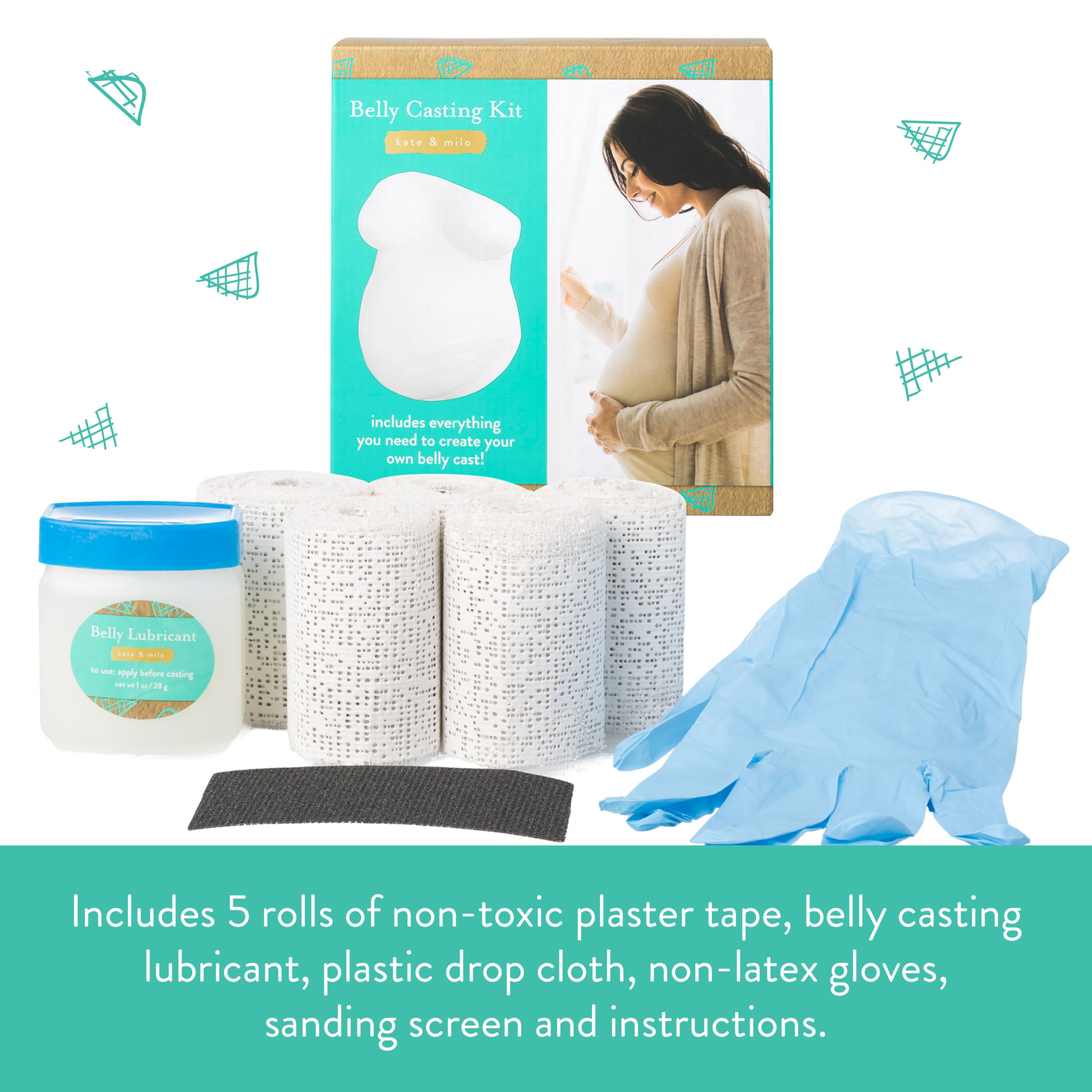 Kate & Milo belly cast lubricant for smooth, comfortable casting sessions.