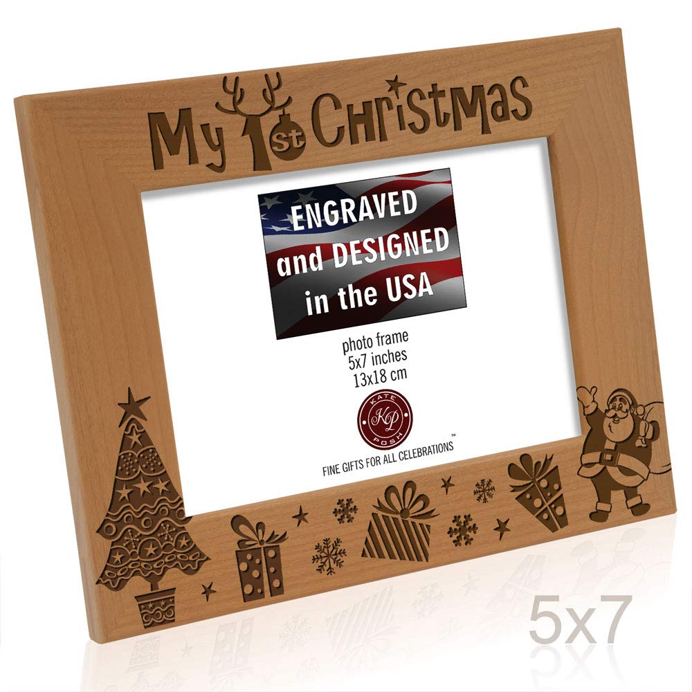 KATE POSH My 1st Christmas frame handcrafted in California preserves memories with timeless style