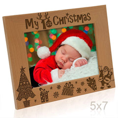 KATE POSH My 1st Christmas frame horizontal orientation enables landscape photo display