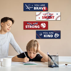 Kathfly baseball decor for teen bedrooms adds sporty style