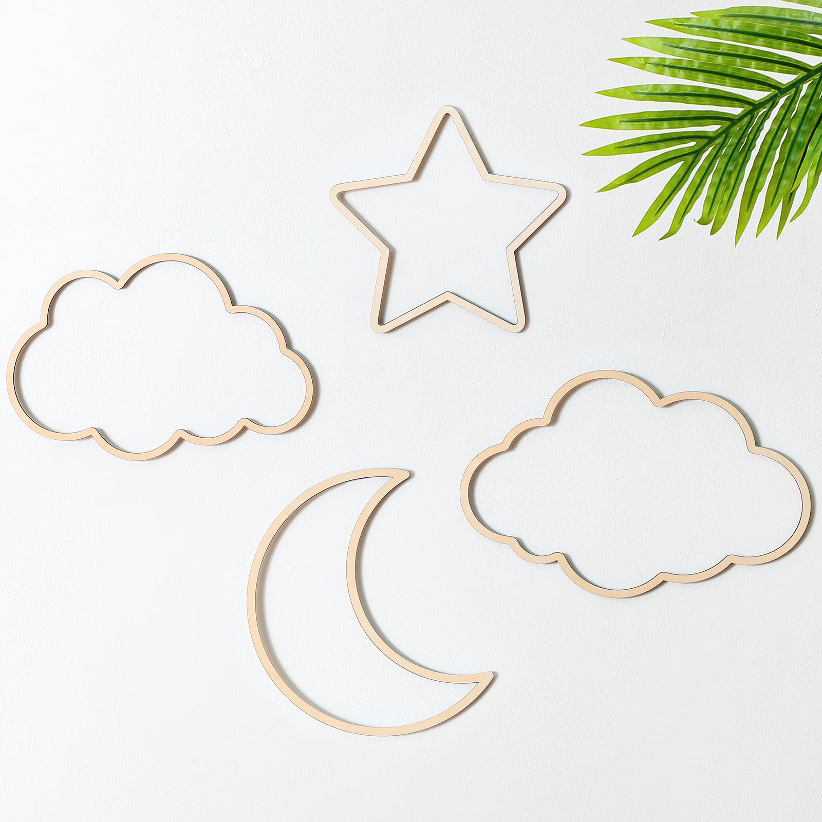 Kathfly cloud wall decor wooden adds a cozy nursery focal point.