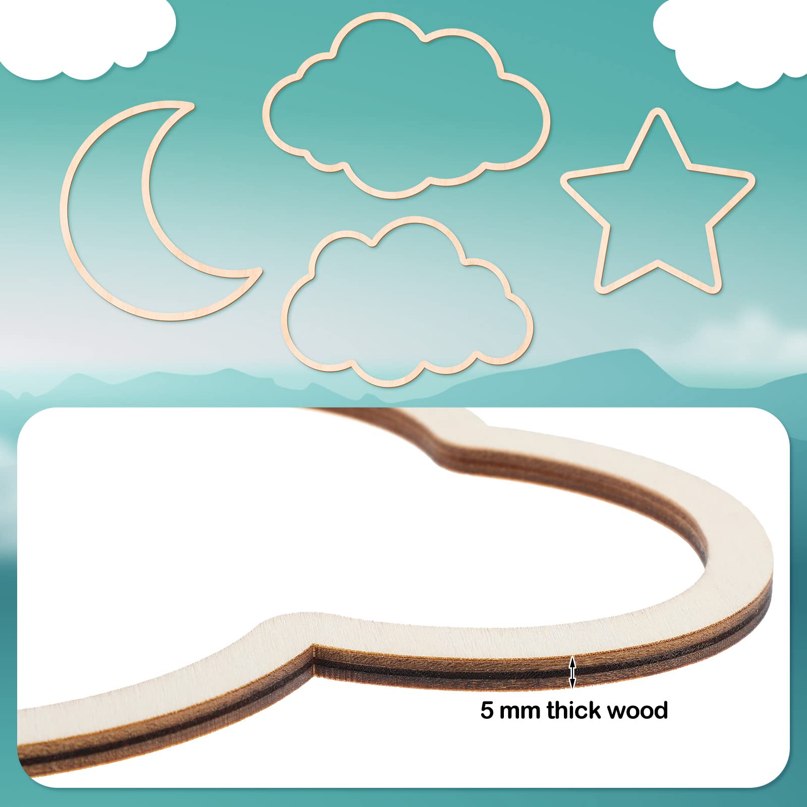 Kathfly star wall decor wooden adds playful accents to a child’s room.