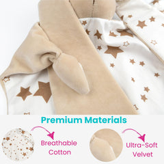 Katiia Joy bunny lovey long ears closeup — engaging textures for little hands
