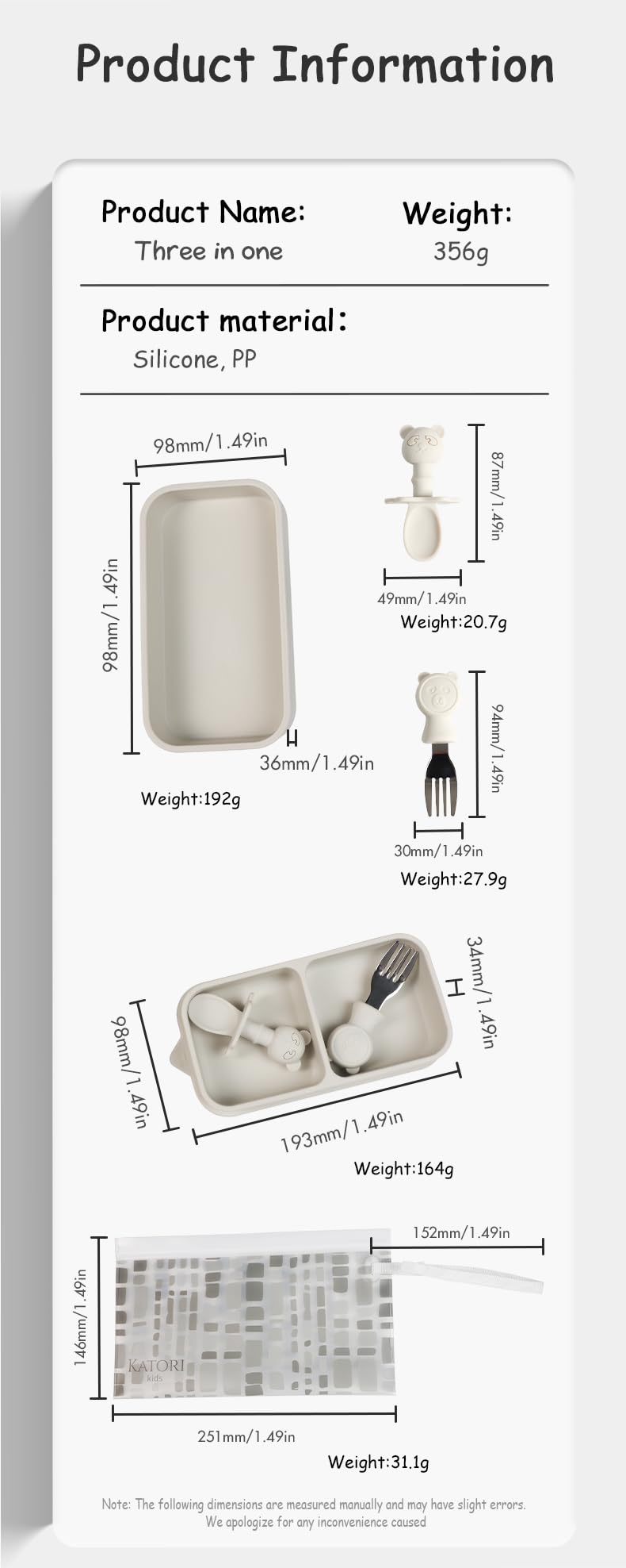 KATORI KIDS on the go mealtime setup supports adventure-ready feeding.
