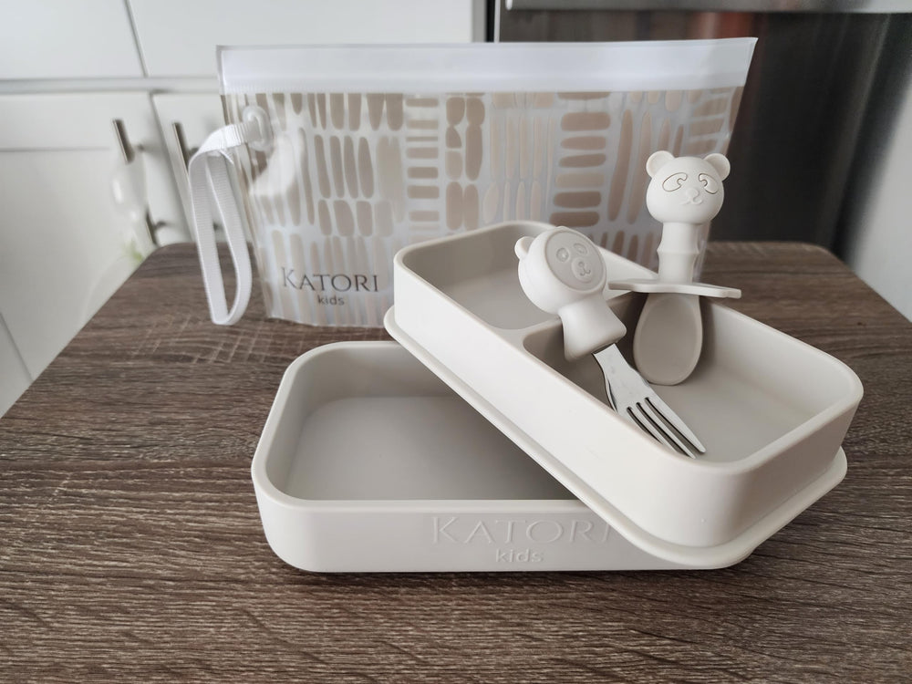 KATORI KIDS travel utensils and case help stay organized away from home.