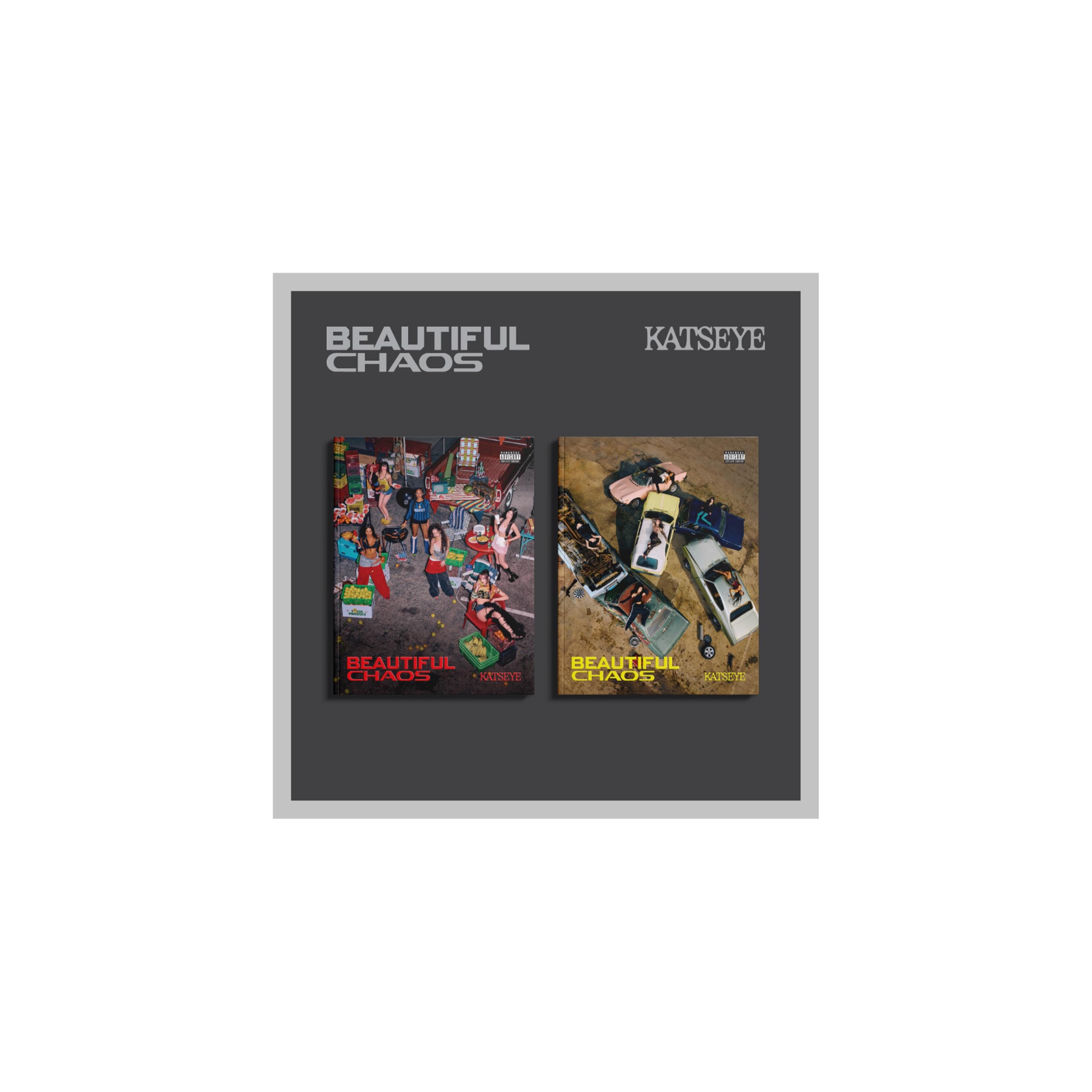 KATSEYE Beautiful Chaos 2nd EP cover art, ideal for display and listening inspiration.