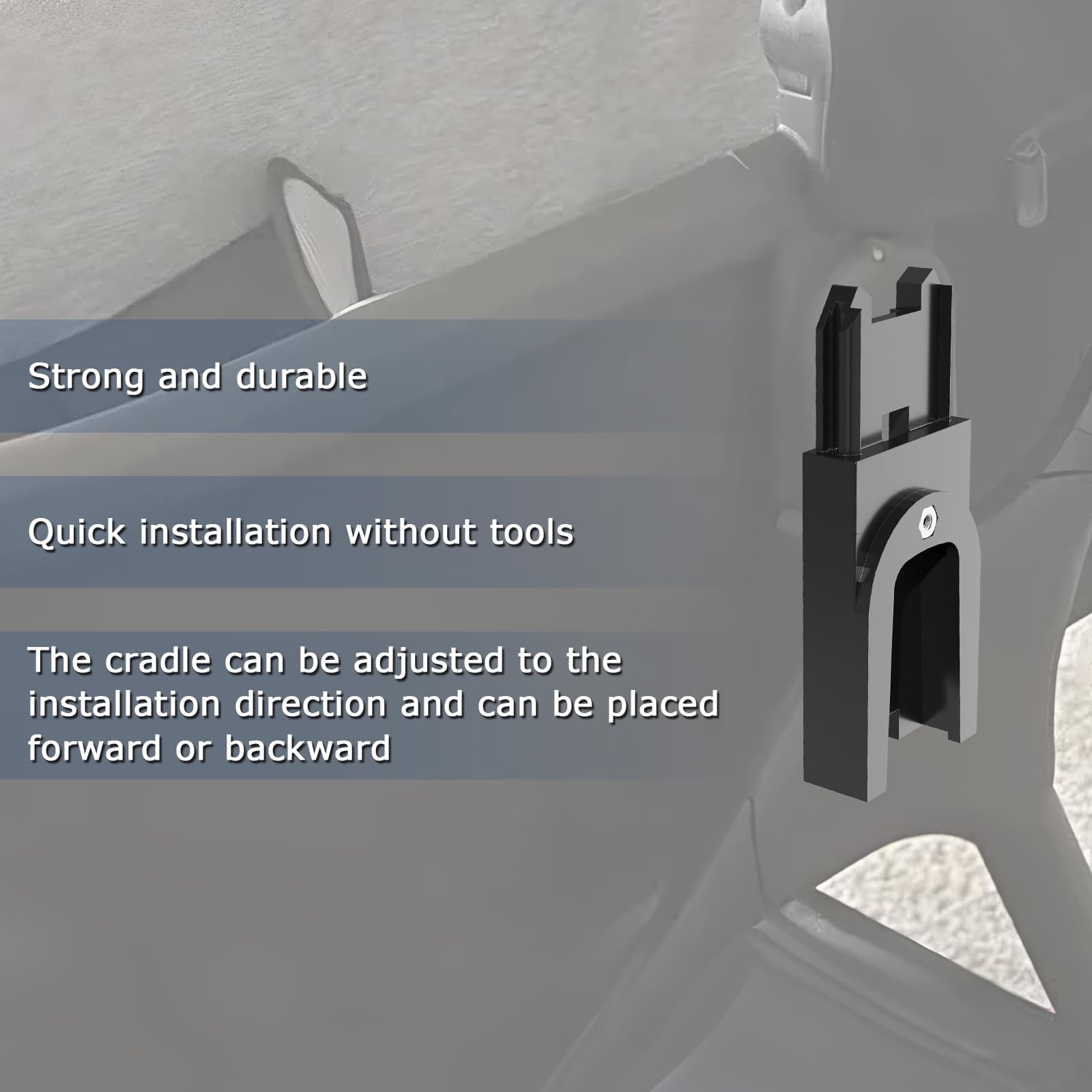 Katywixu uppababy connector installed on stroller demonstrates strong durable construction for daily use.