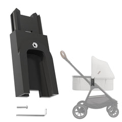 Katywixu uppababy connector side view for stable bassinet attachment during everyday strolls.