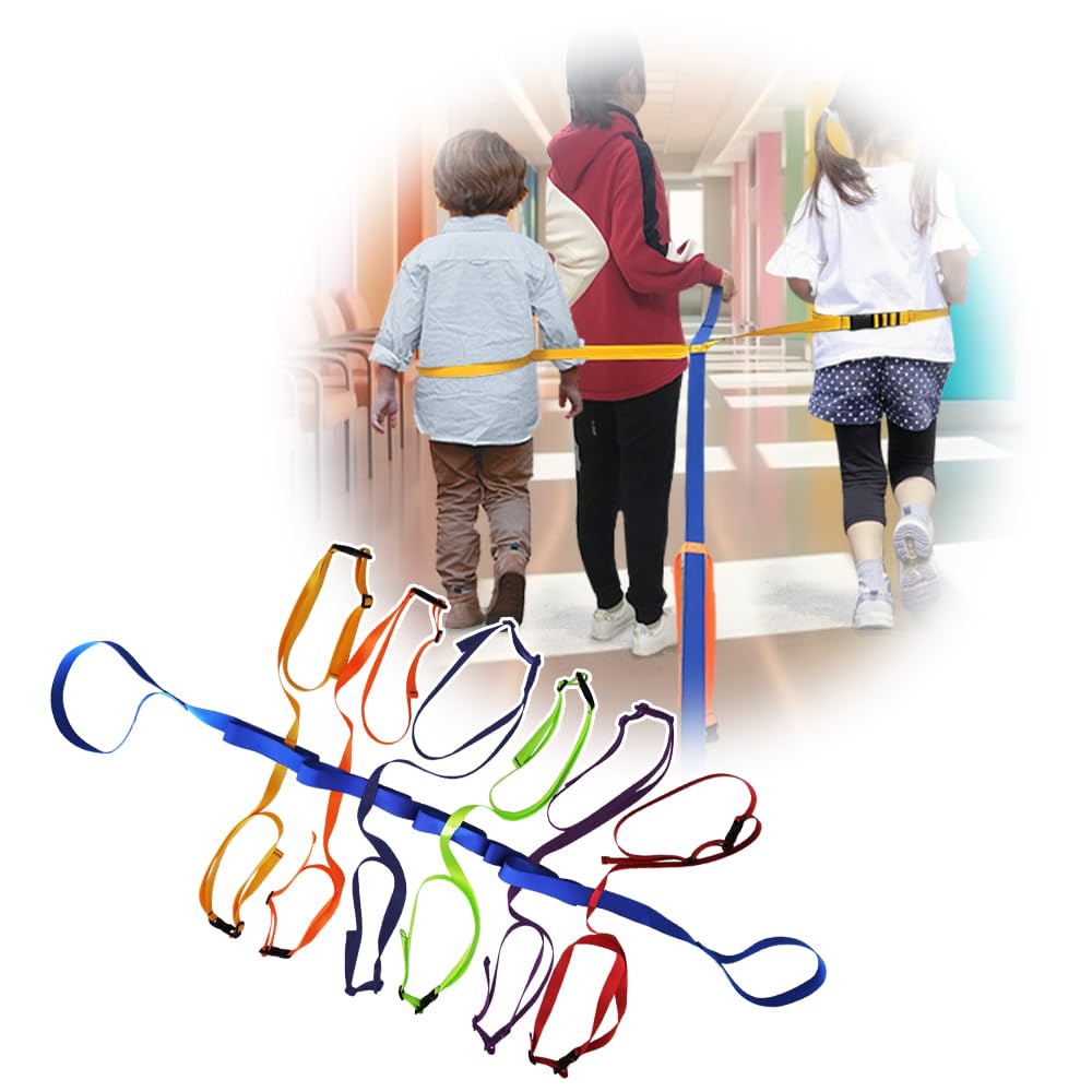 KAVIL preschool walking rope with 12 rings keeps groups organized during outings