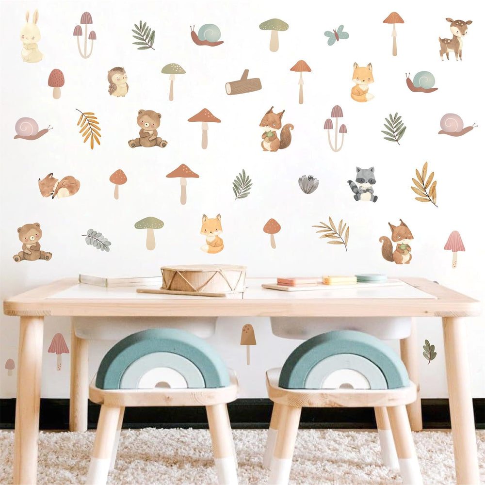 Kazova cute animal wall stickers ideal for decorating a child's bedroom quickly