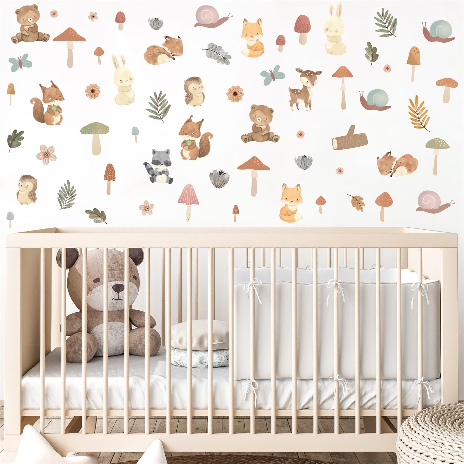 Kazova kids room decor and nursery decals create a cozy learning nook