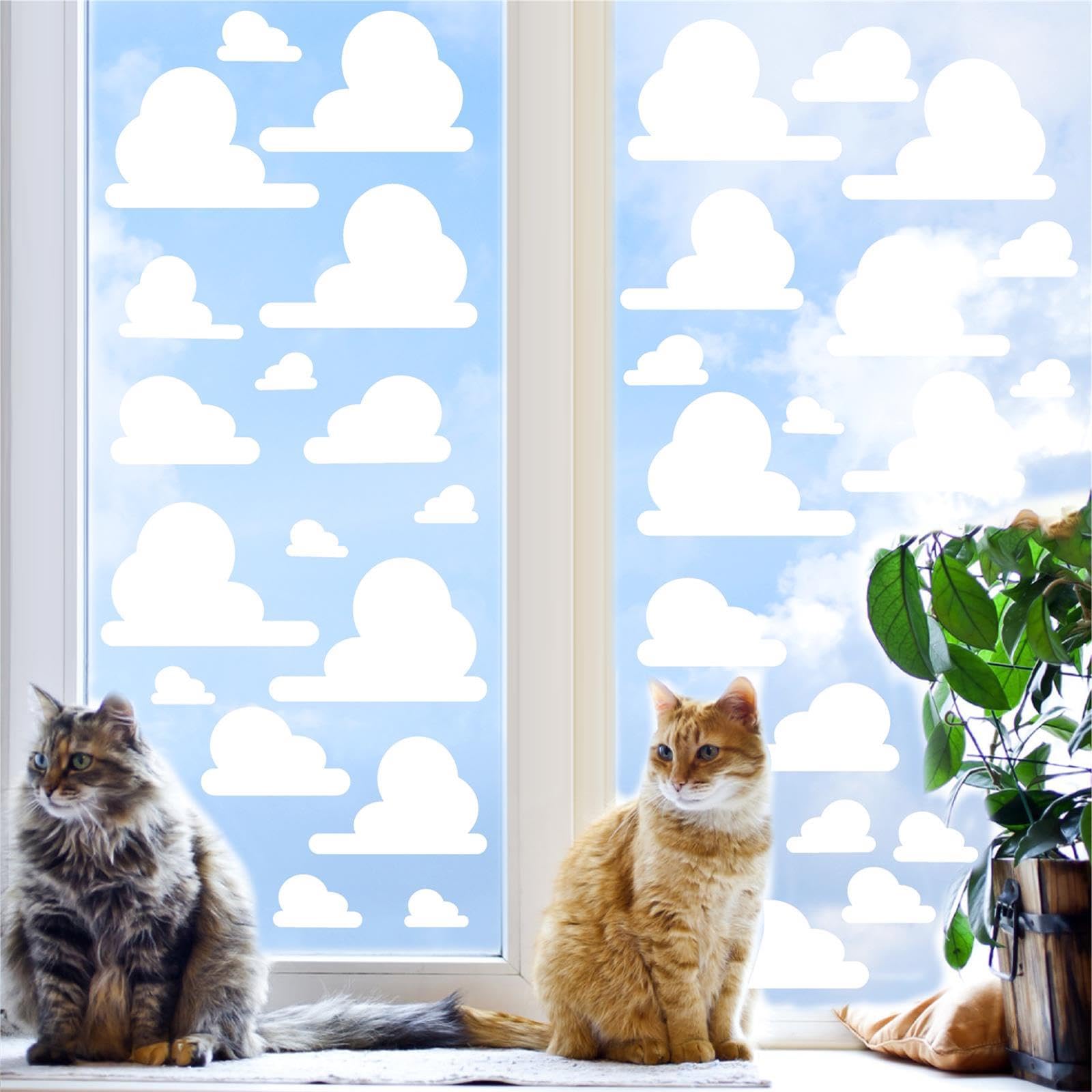 Kazova White Cloud decals brighten any ceiling with soft, airy motifs