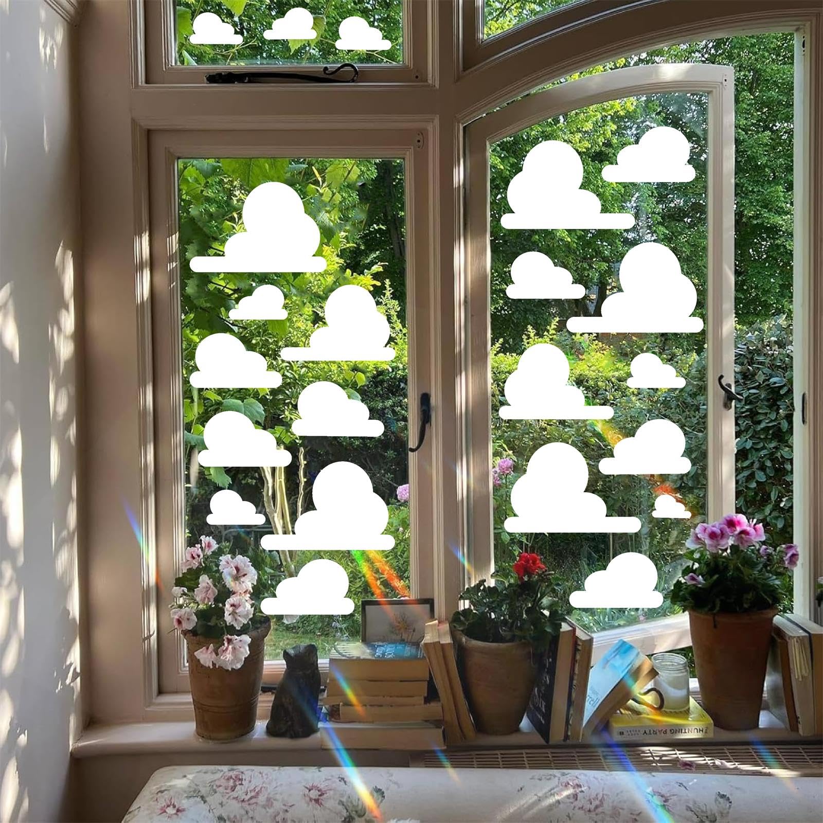 Kazova White Cloud decals come in four sheets for versatile room design