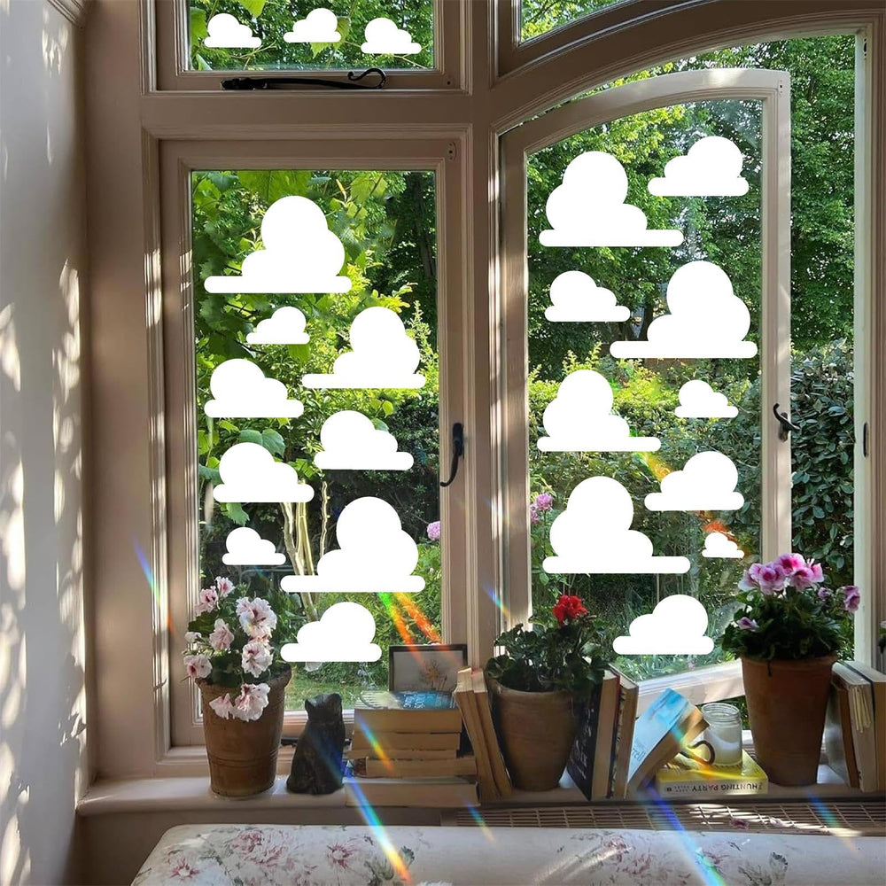 Kazova White Cloud decals come in four sheets for versatile room design