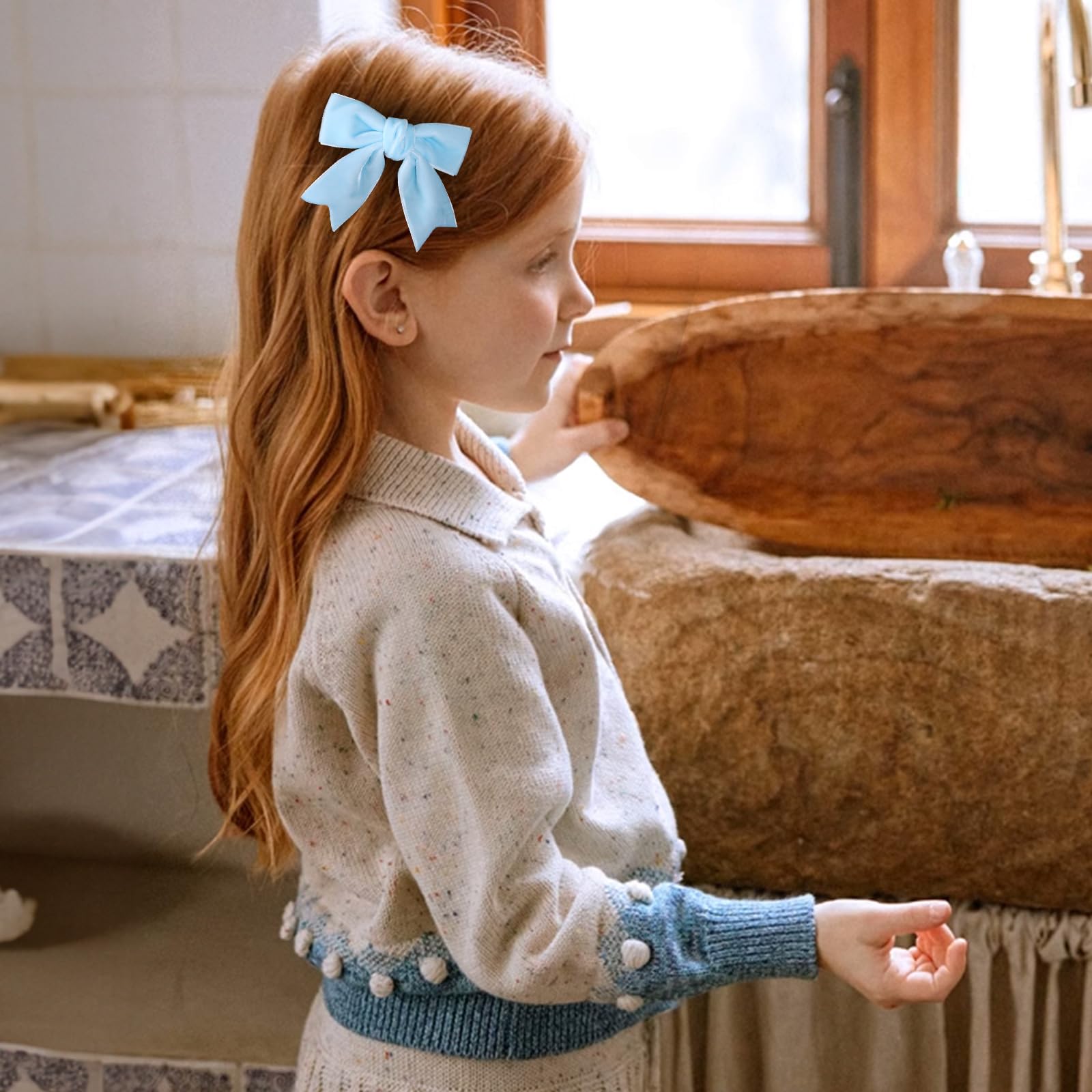 KCHIES baby and toddler velvet bow accessory for cute everyday wear.
