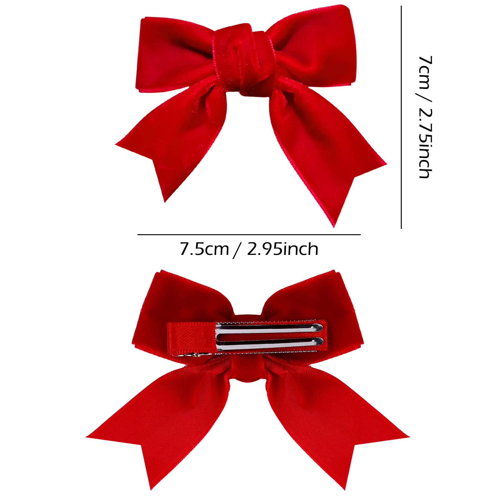 KCHIES Christmas party look featuring red velvet bow clip