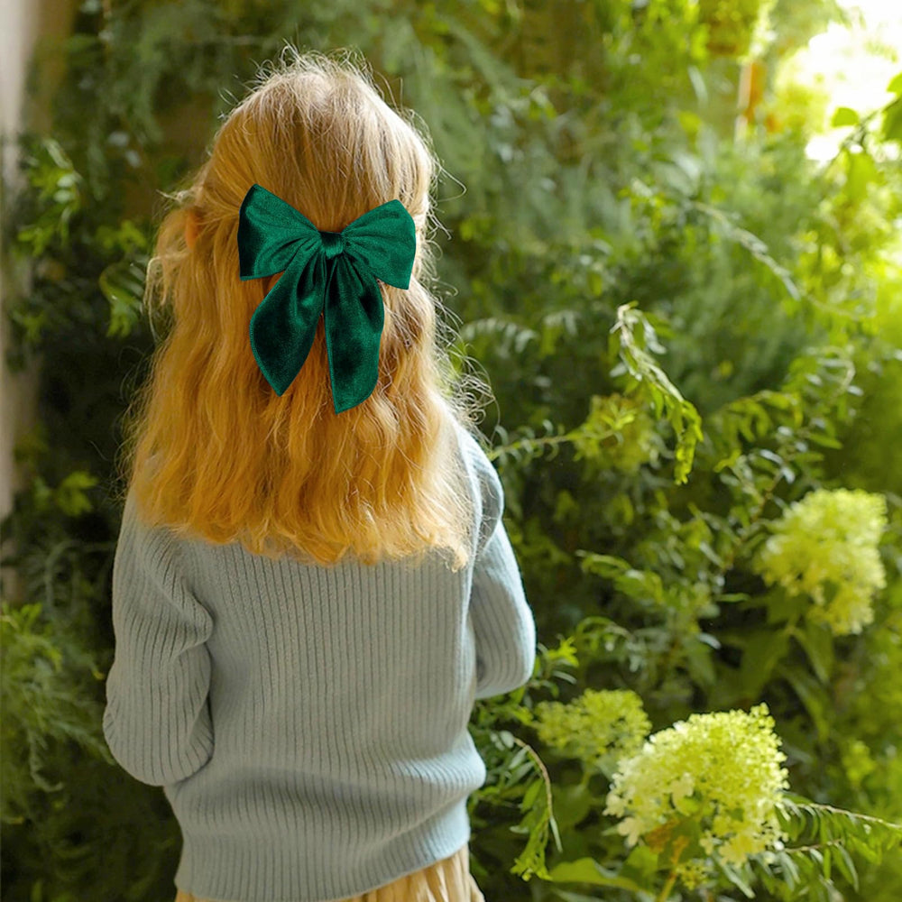 KCHIES multicolor velvet bows set provides versatile styling for outfits.