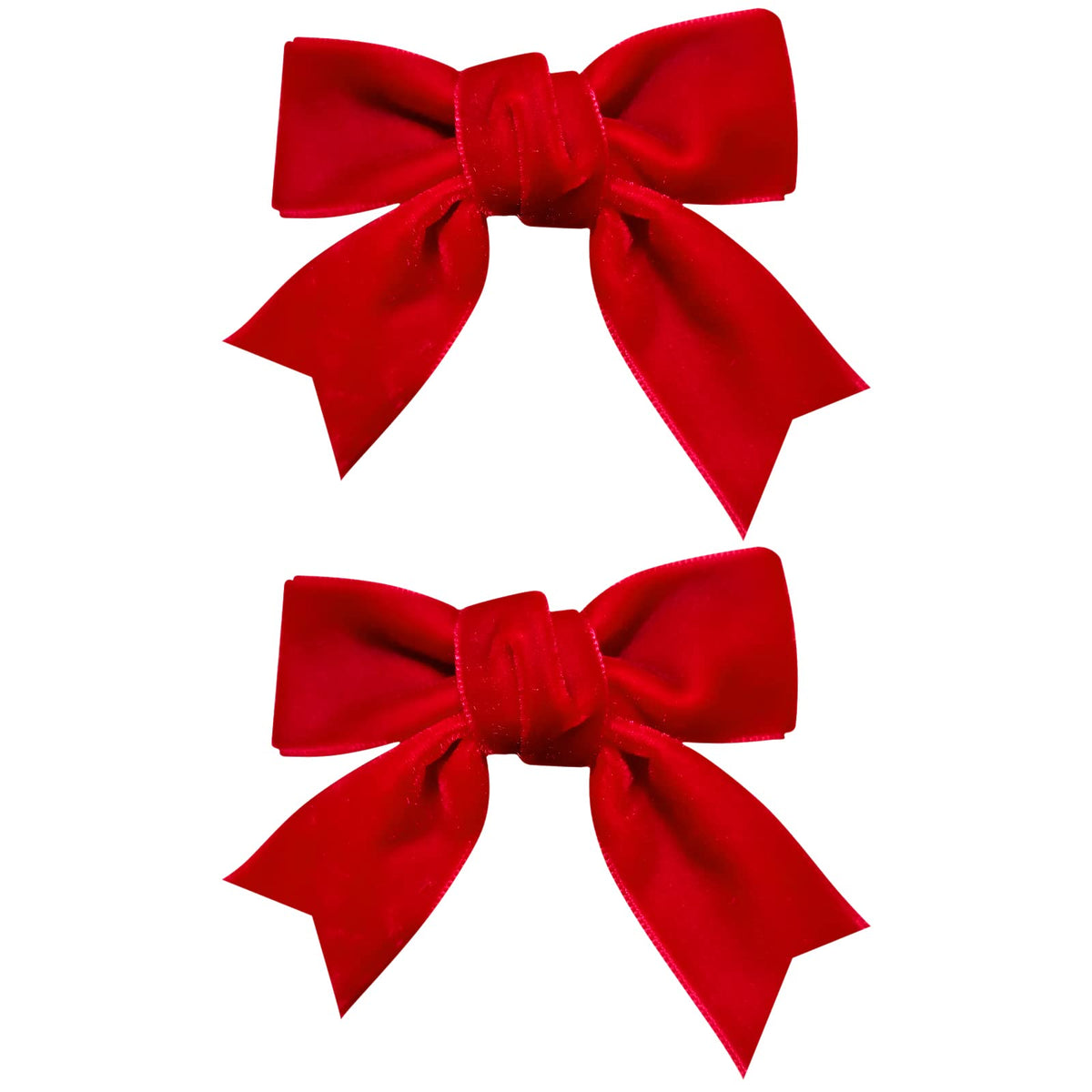 KCHIES red velvet bow clip 3in on alligator clip for secure daily wear