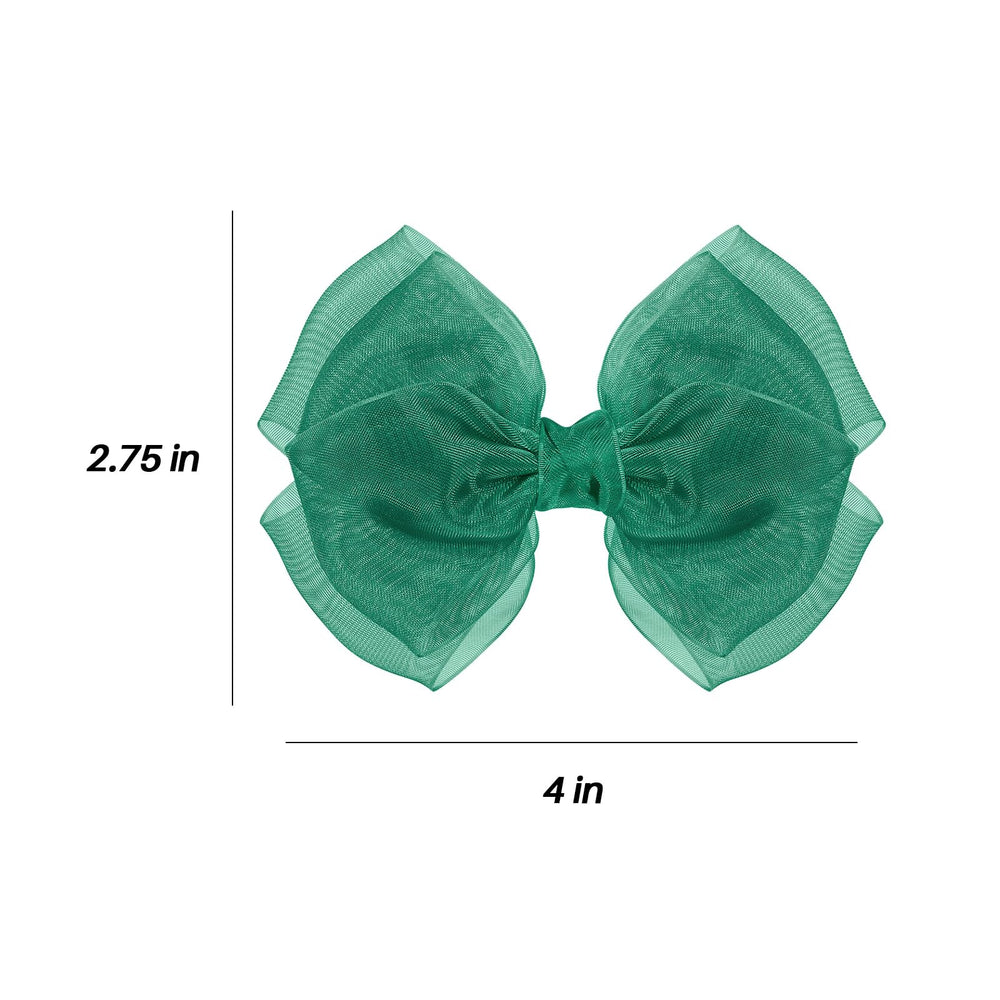 KCHIES Hunter Green Bow for weddings or everyday outfits.