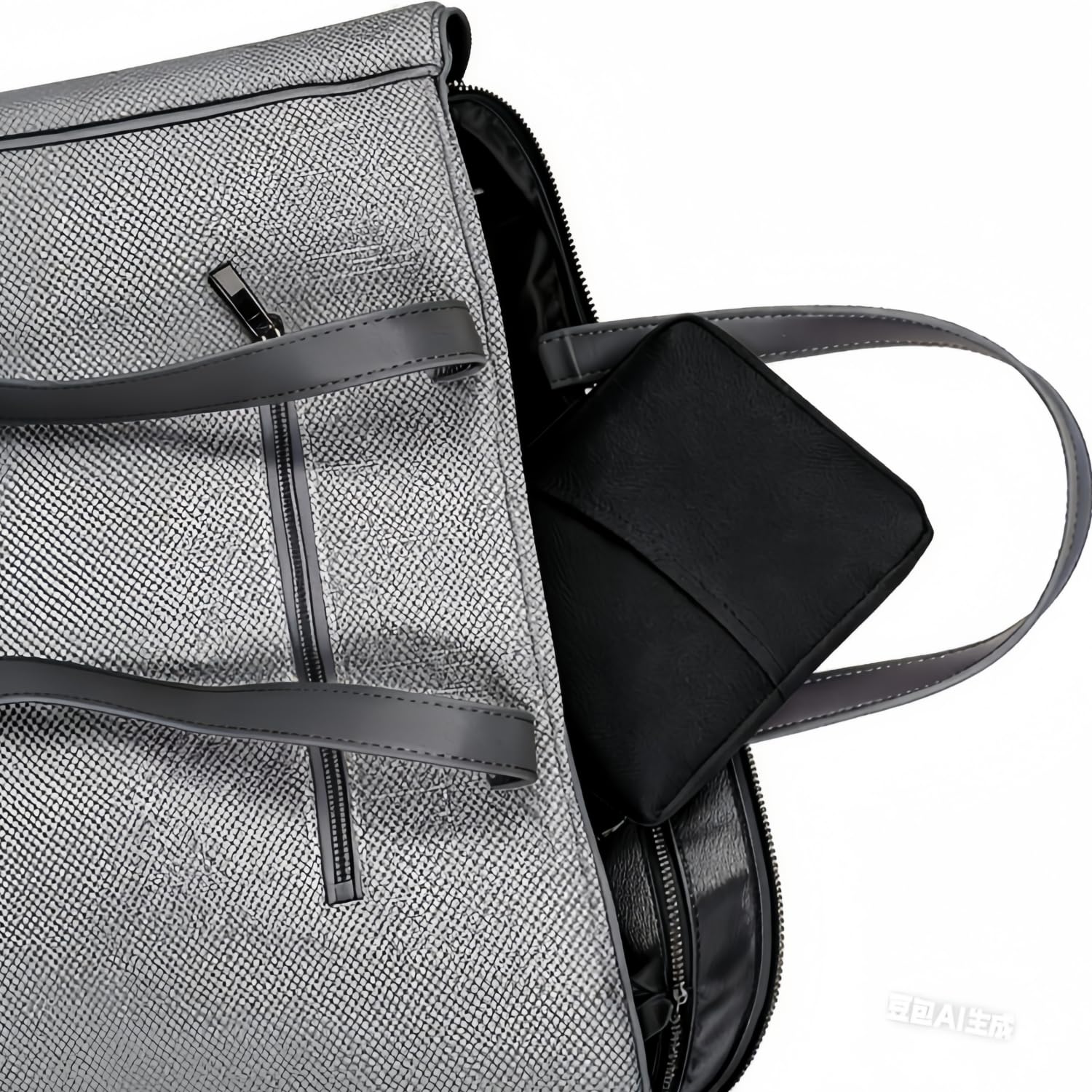Kcicephine car seat travel bag in airport scene during travel.