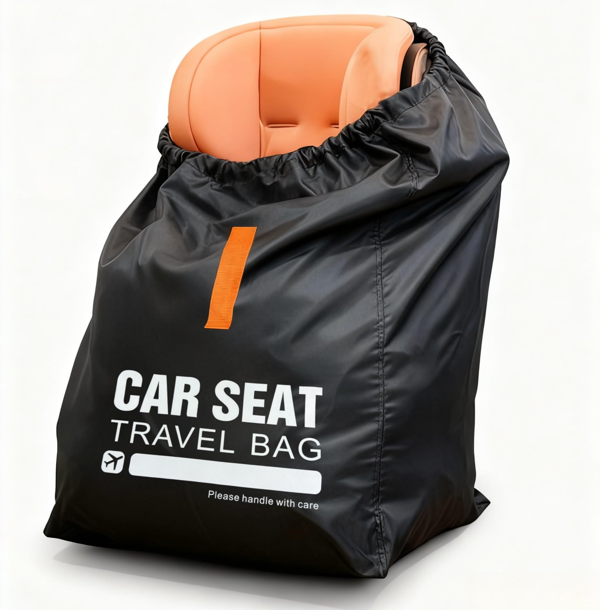 Kcicephine car seat travel bag closed, compact storage and protection for busy travels.