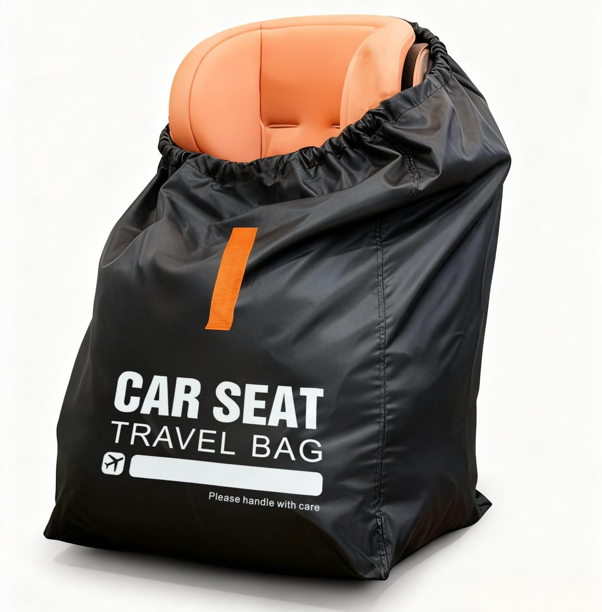 Kcicephine car seat travel bag closed, compact storage and protection for busy travels.