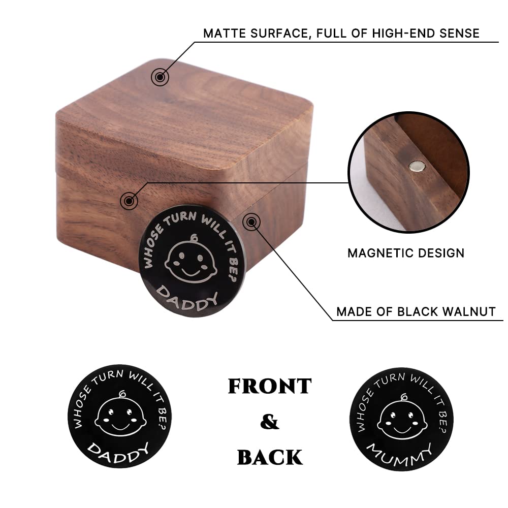 Kcrygogo decision coin in box neatly stored for easy gifting and safekeeping.