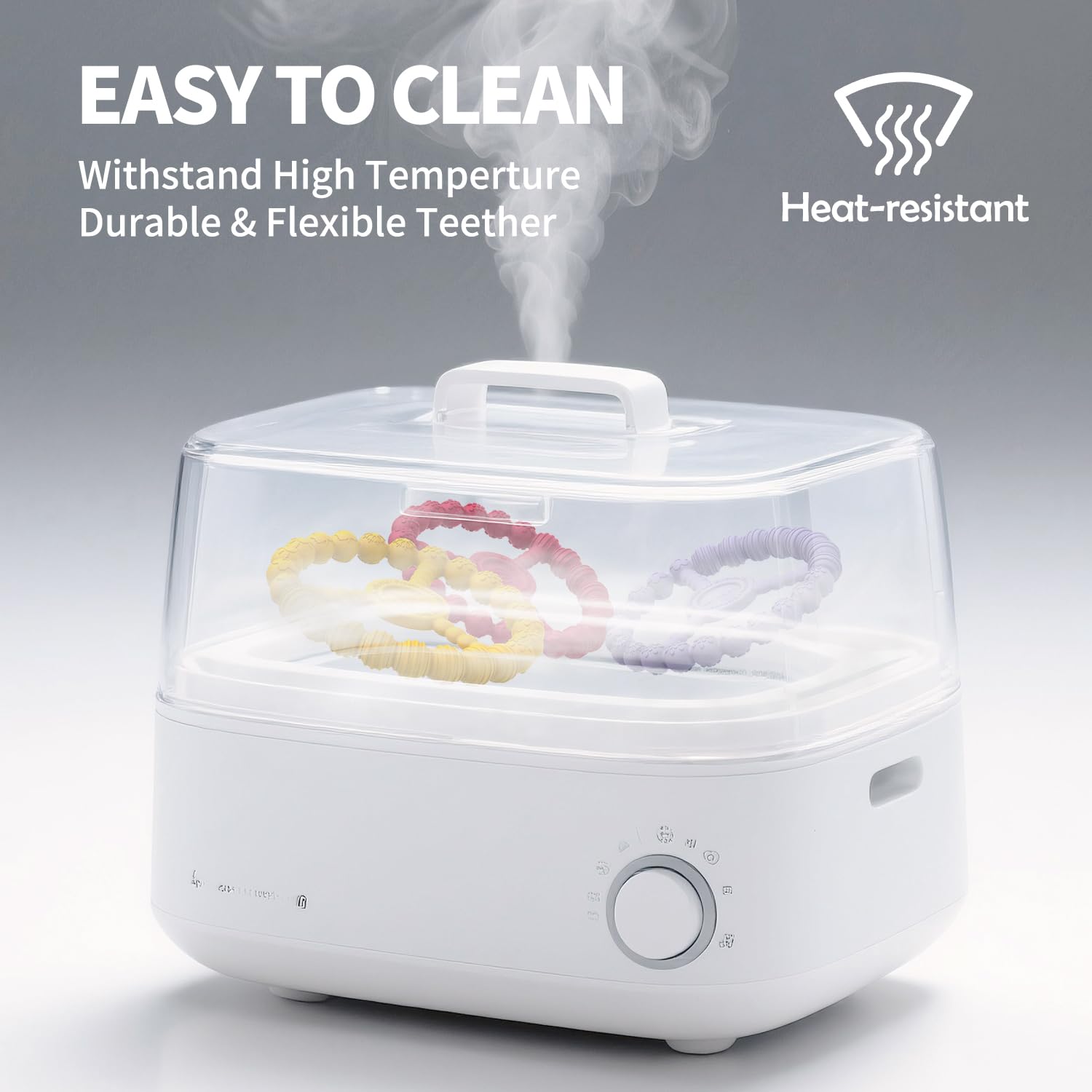 KDTOMOY dishwasher-safe teether easy to clean for infants