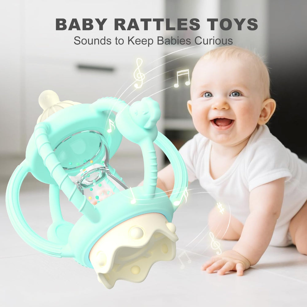 KDTOMOY silicone teether molar massage soothes gums during teething.