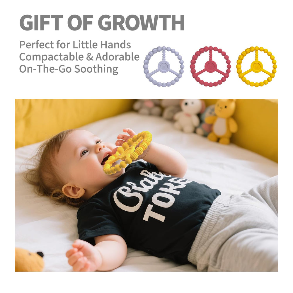 KDTOMOY teether on-the-go clip keeps baby teether within reach