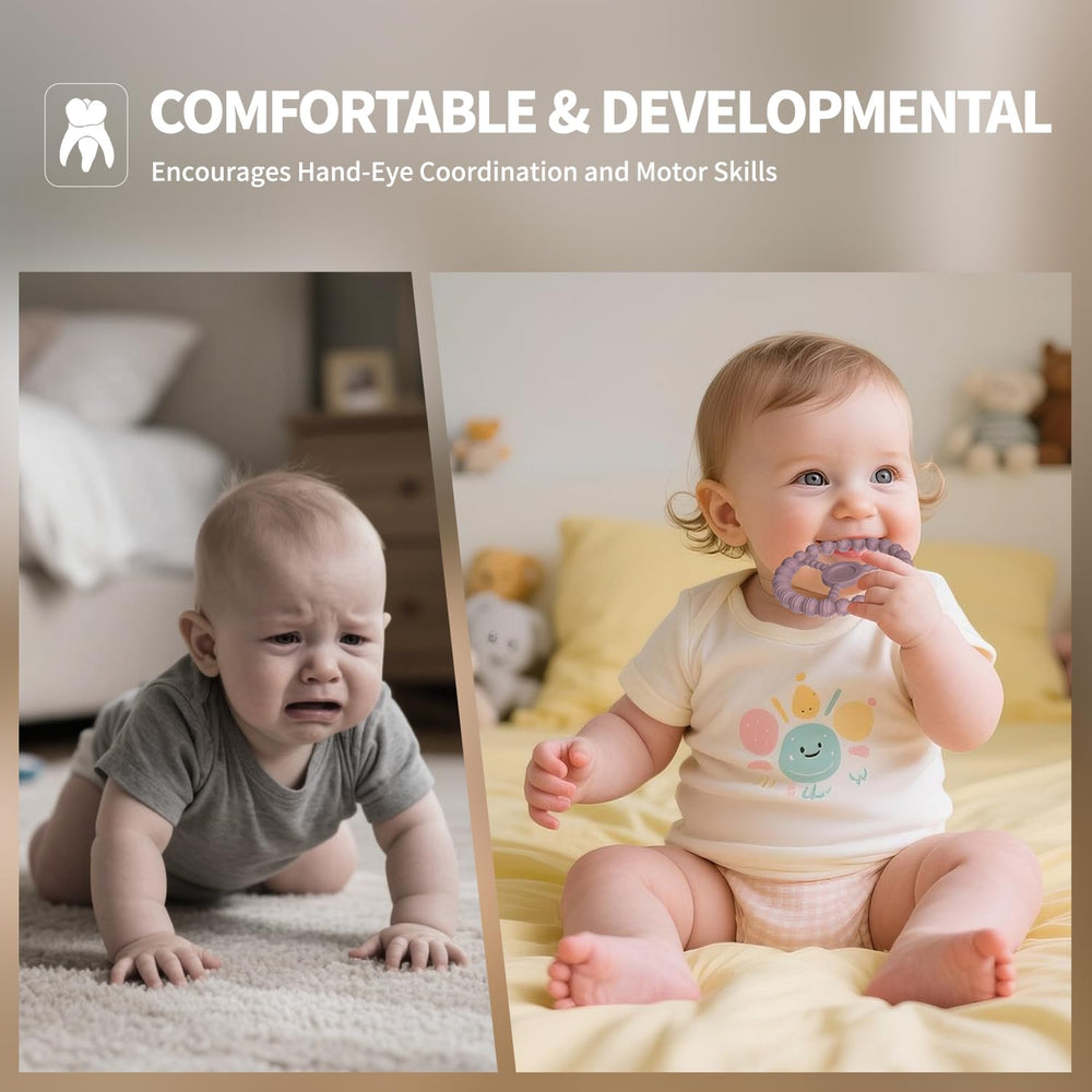 KDTOMOY textured teether encourages tactile exploration