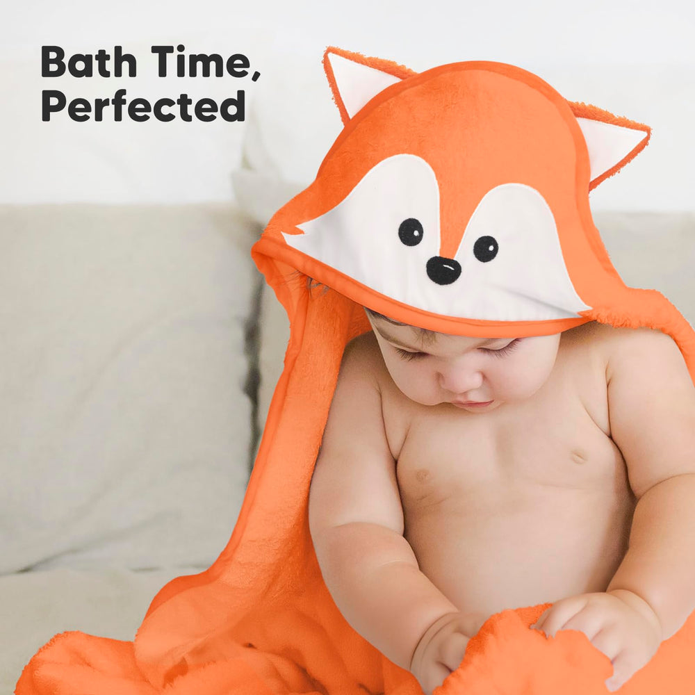 KeaBabies hooded towel enhances bath time and routine.