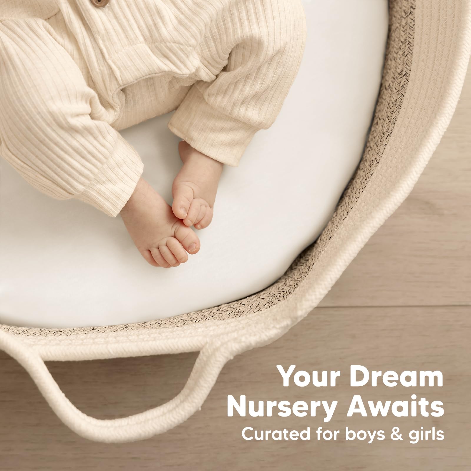 KeaBabies 33x17 dimensions ensure universal bassinet compatibility.