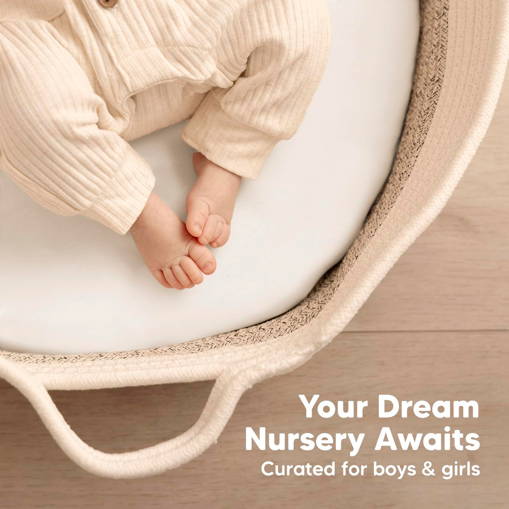 KeaBabies 33x17 dimensions ensure universal bassinet compatibility.