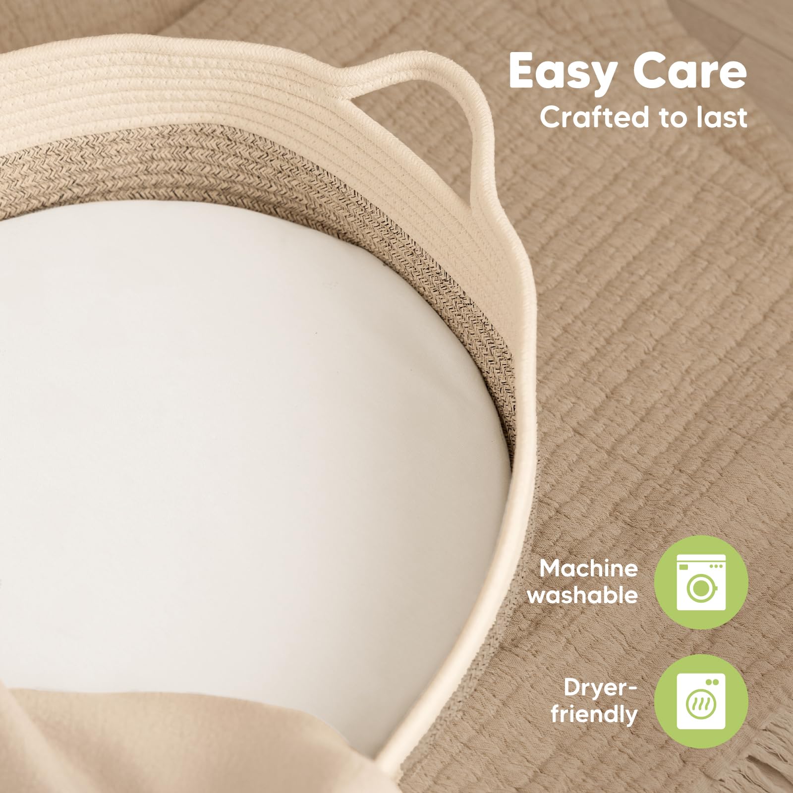 KeaBabies Isla sheet in dryer shows quick maintenance after spills.