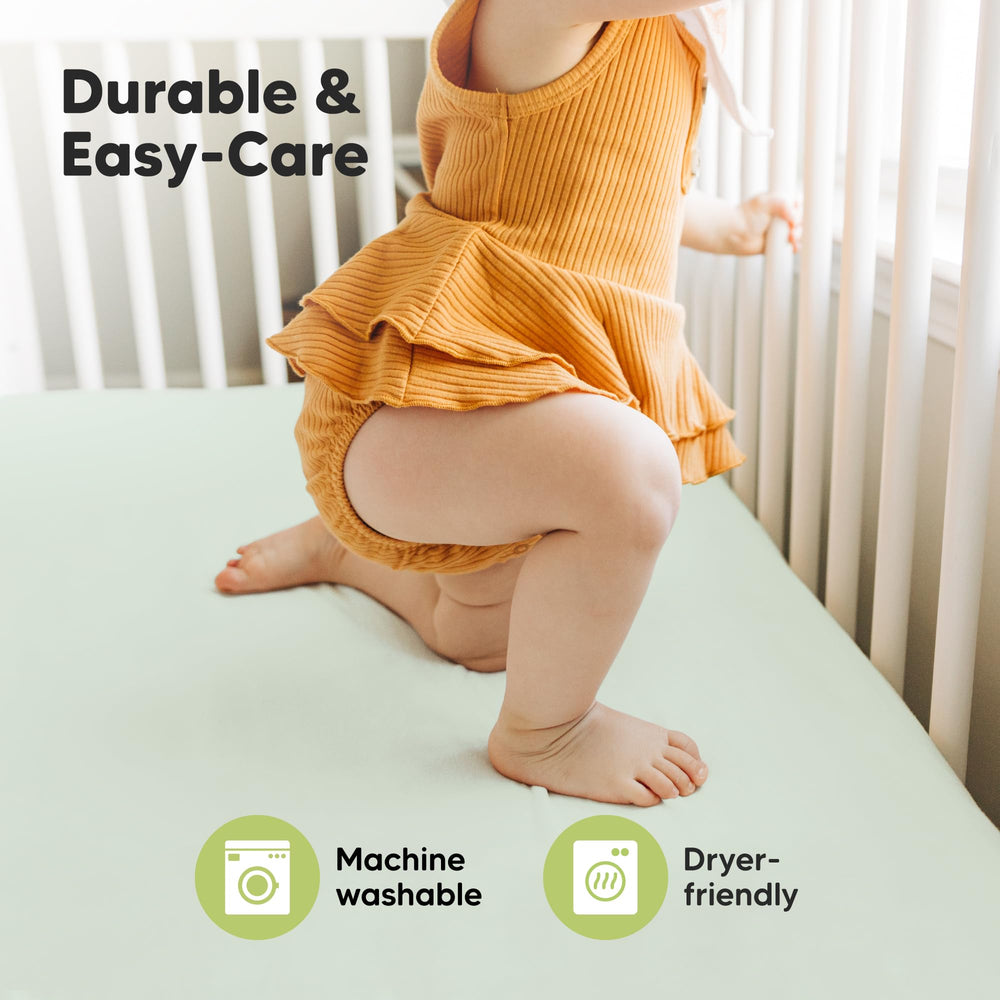 KeaBabies Machine-wash-ready closeup shows easy care for busy families.