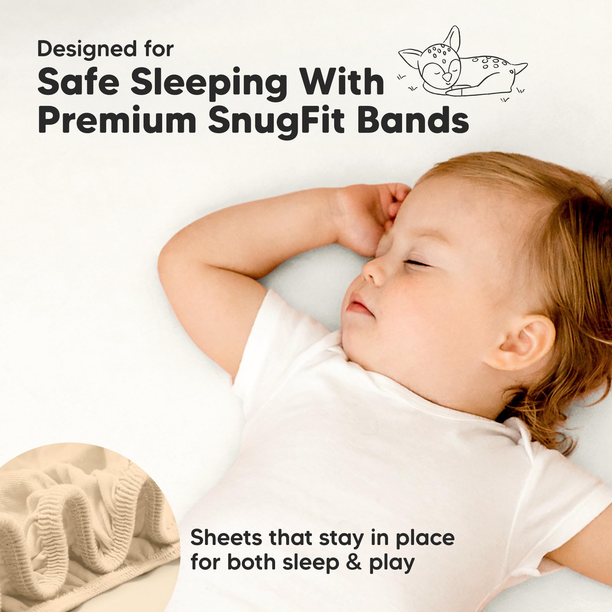 KeaBabies durable, machine-washable sheets illustrate convenient care for busy households.